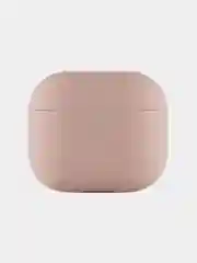 Розовый ультратонкий силиконовый чехол uBear Touch case для AirPods 3