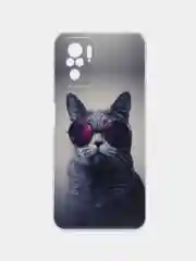 Синий меланж чехол на Xiaomi Redmi Note 10/Note 10S/Poco M5s / Сяоми Редми Нот 10/10С с рисунком
