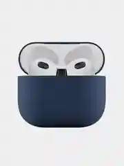 Темно-синий ультратонкий силиконовый чехол uBear Touch case для AirPods 3