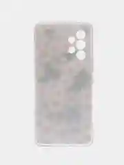 Золотой чехол на Samsung Galaxy A53 5G / Галакси А53 5G прозрачный, с рисунком, защита камеры