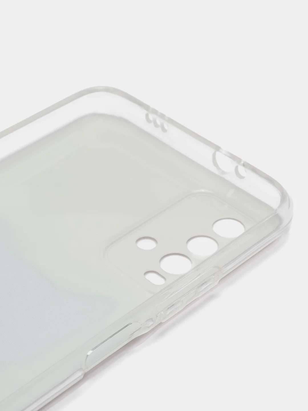 Молочный силиконовый чехол на Xiaomi Redmi 9T / Редми 9Т прозрачный, с рисунком, защита камеры
