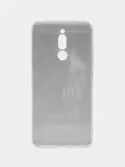 Темно-синий силиконовый чехол на Xiaomi Redmi 8 / Сяоми Редми 8 прозрачный, с рисунком, защита камеры
