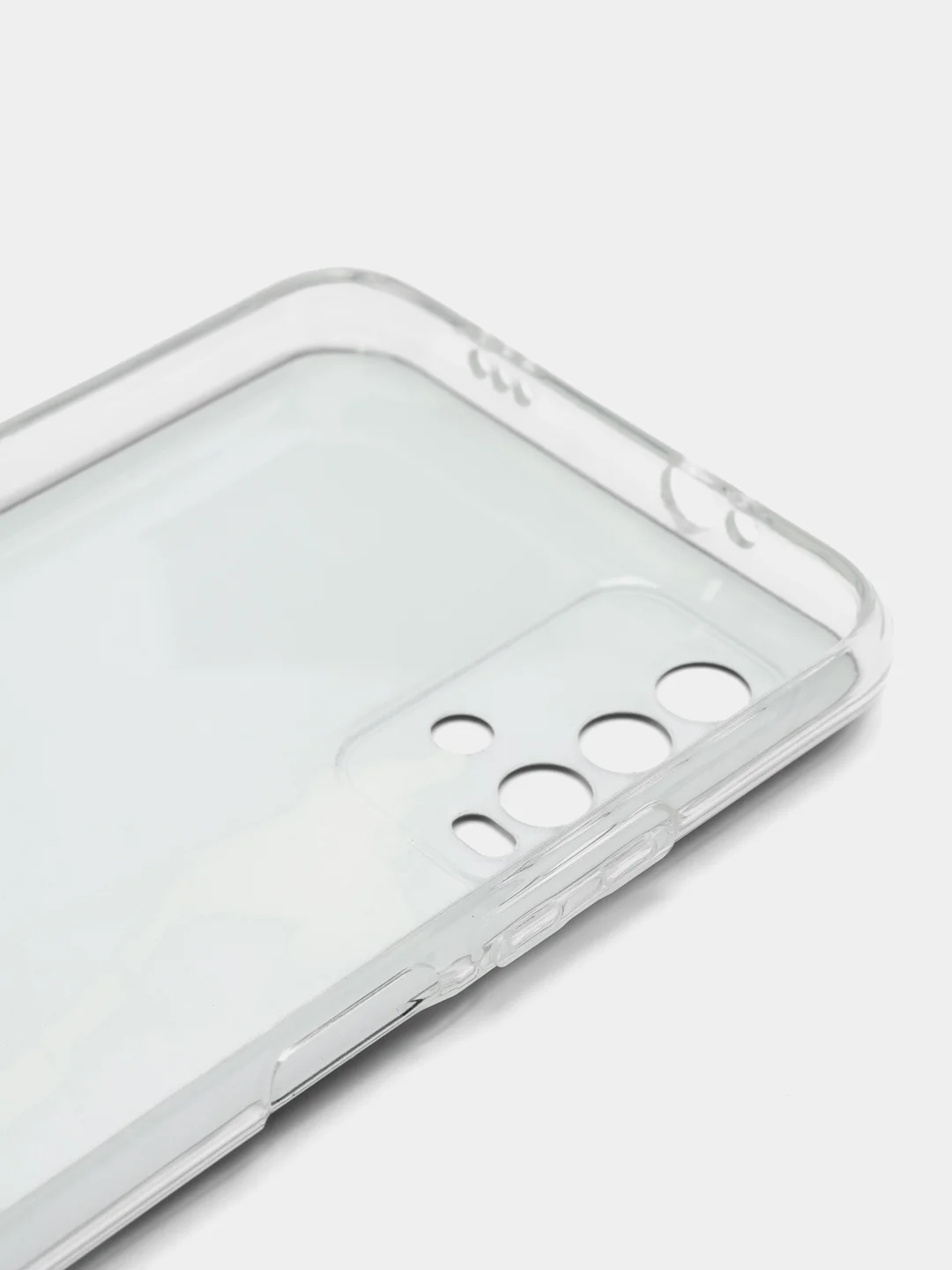 Оливковый силиконовый чехол на Xiaomi Redmi 9T / Редми 9Т прозрачный, с рисунком, защита камеры