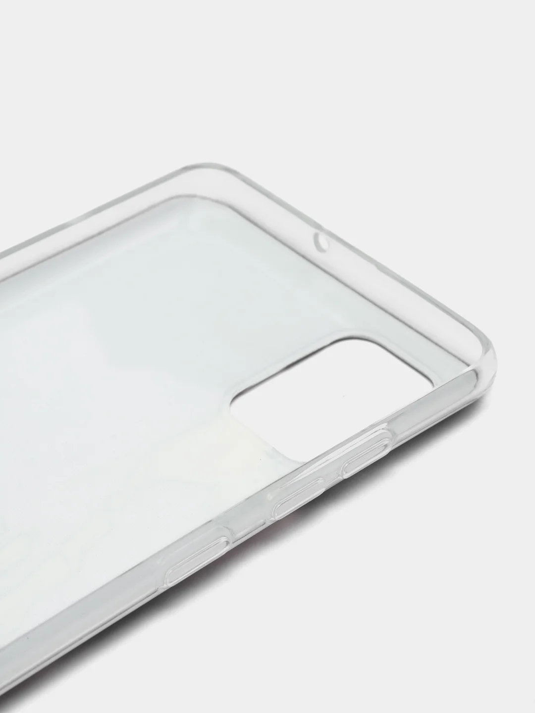 Оливковый силиконовый чехол на Samsung Galaxy A51 / Самсунг А51 прозрачный с рисунком, защита камеры