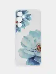 Лазурный чехол на Samsung Galaxy A71 4G / Самсунг А71 4G прозрачный, с рисунком, защита камеры