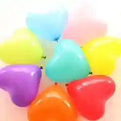 Яркие, прочные шары, воздушные, в форме сердечка, 10 шт