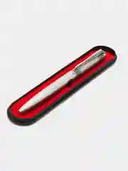Белый ручка металлическая подарочная а футляре, подарок на новый год мужской, женский, учителю