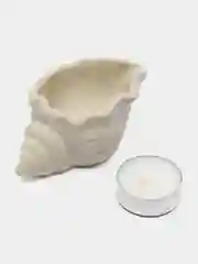 Подсвечник в форме ракушки, из гипса