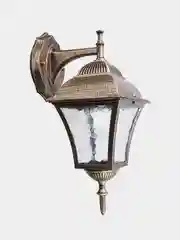 Светильник садово-парковый, 60W 230V E27 черное золото, PL612