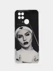 Бронзовый чехол на Xiaomi Redmi 10C / Сяоми Редми 10С прозрачный, с рисунком, защита камеры