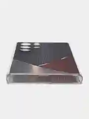 Слоновая кость чехол на Samsung Galaxy S22 Ultra / Самсунг S22 Ultra прозрачный с рисунком, защита камеры