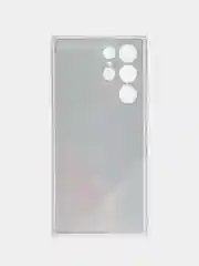 Слоновая кость чехол на Samsung Galaxy S22 Ultra / Самсунг S22 Ultra прозрачный с рисунком, защита камеры