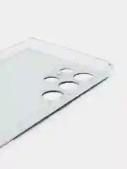 Слоновая кость чехол на Samsung Galaxy S22 Ultra / Самсунг S22 Ultra прозрачный с рисунком, защита камеры