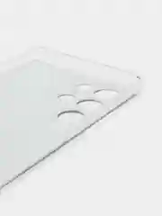 Серый чехол на Samsung Galaxy S22 Ultra / Самсунг S22 Ultra прозрачный с рисунком, защита камеры