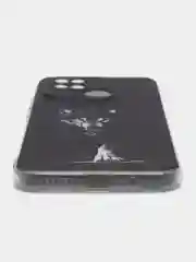 Серый меланж чехол на Xiaomi Redmi 10C / Сяоми Редми 10С прозрачный, с рисунком, защита камеры