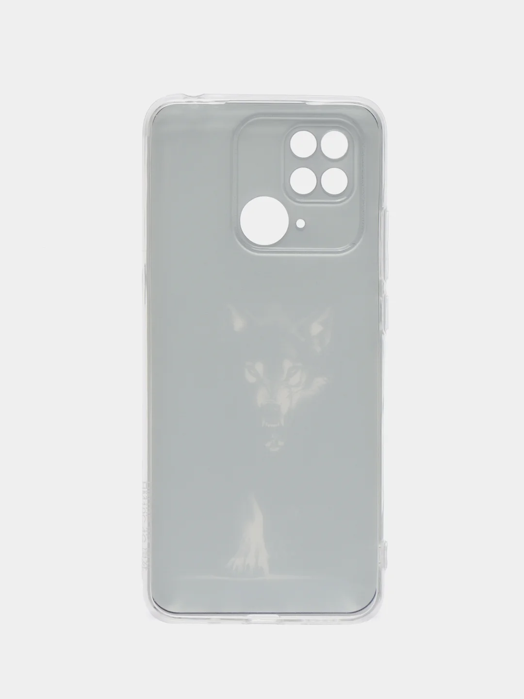 Серый меланж чехол на Xiaomi Redmi 10C / Сяоми Редми 10С прозрачный, с рисунком, защита камеры