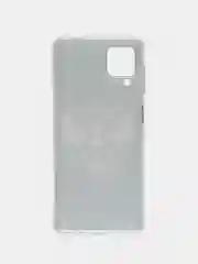 Приглушённый хаки чехол на Samsung Galaxy A12/M12 / Самсунг А12/М12 прозрачный, с рисунком, защита камеры