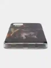 Медный чехол на Samsung Galaxy A12/M12 / Самсунг А12/М12 прозрачный, с рисунком, защита камеры