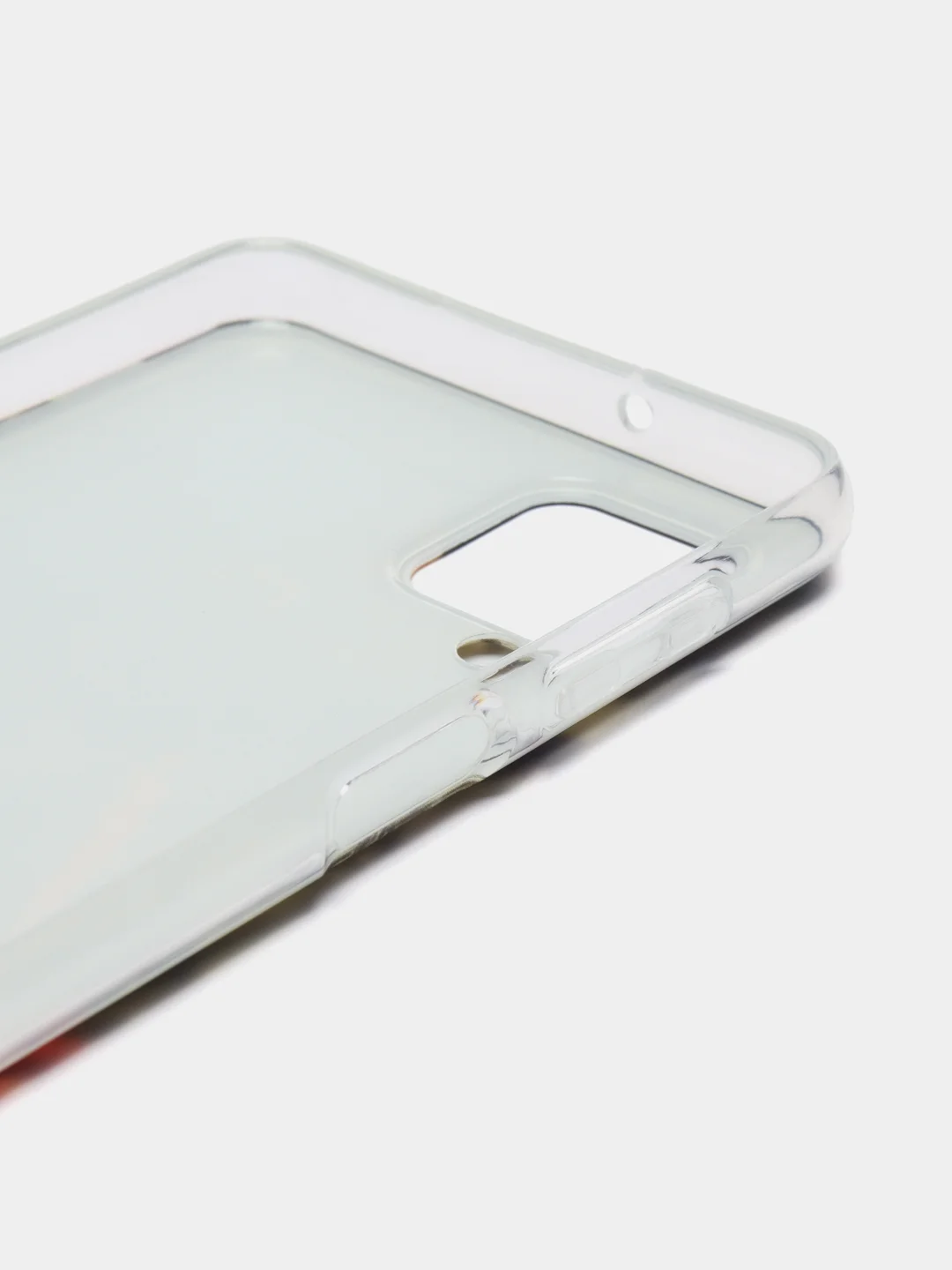Медный чехол на Samsung Galaxy A12/M12 / Самсунг А12/М12 прозрачный, с рисунком, защита камеры