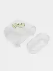 Алый чехол для наушников AirPods 2, силиконовый, прозрачный