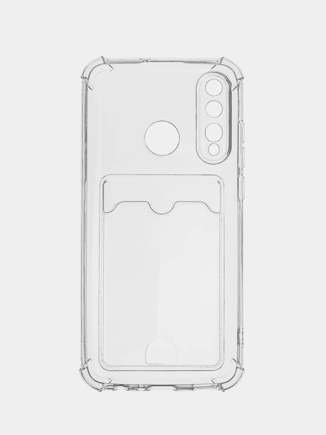 Чехол силиконовый с кармашками для карт, пропуска, для Huawei 10I/10Lite/20i/Y6 2018/Y6 2019