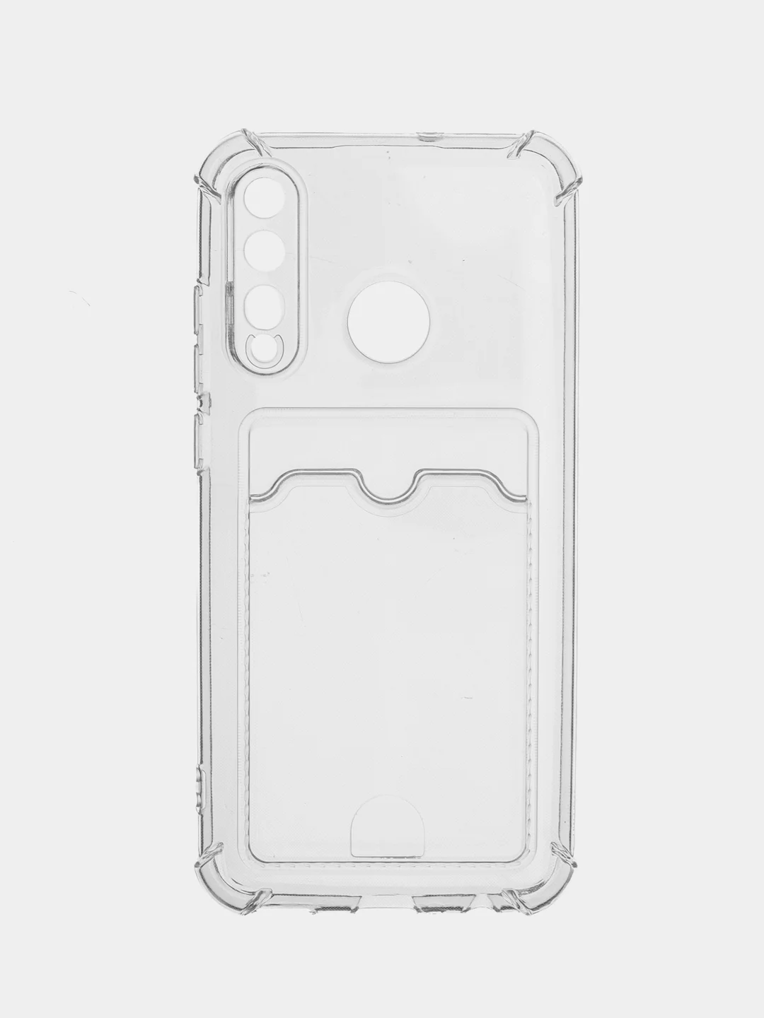Чехол силиконовый с кармашками для карт, пропуска, для Huawei 10I/10Lite/20i/Y6 2018/Y6 2019