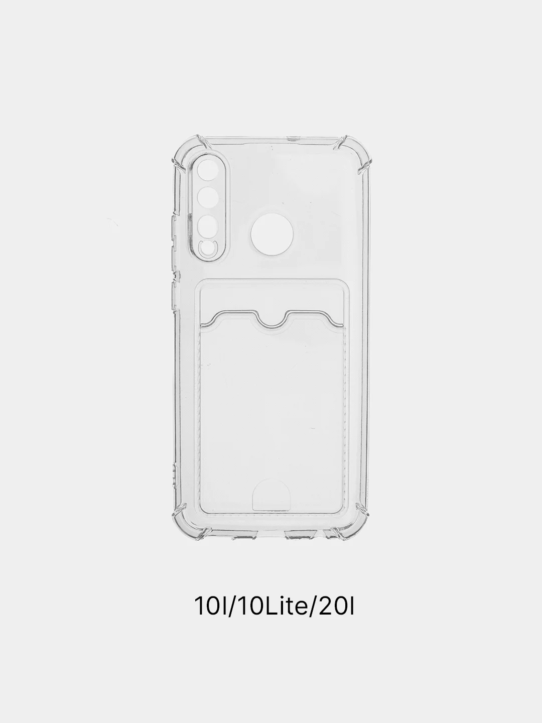 Чехол силиконовый с кармашками для карт, пропуска, для Huawei 10I/10Lite/20i/Y6 2018/Y6 2019