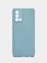 Светло-синий чехол OPPO A74 4G (Оппо А74, 4джи), силиконовый