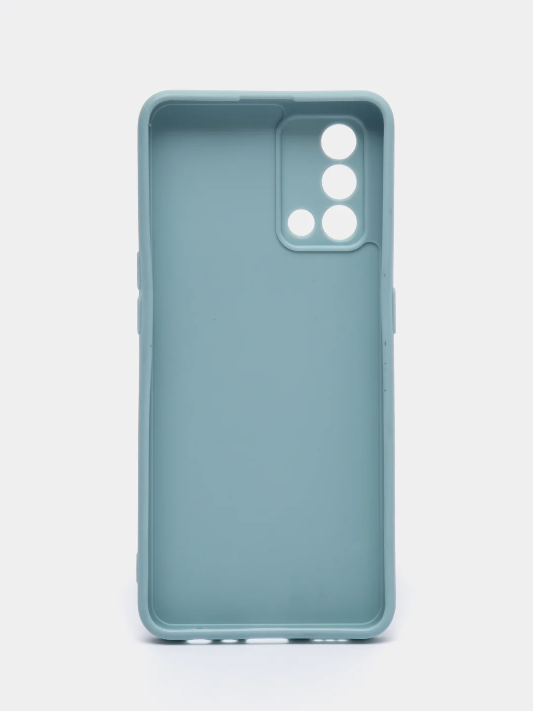 Светло-синий чехол OPPO A74 4G (Оппо А74, 4джи), силиконовый