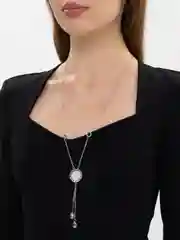 Серый меланж подвеска на шею