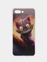 Индиго силиконовый чехол на Honor 10 / Хонор 10 прозрачный, с рисунком, защита камеры