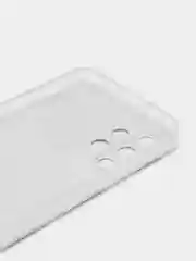 Лавандовый силиконовый чехол на Samsung Galaxy A32 / Самсунг А32 прозрачный с рисунком, защита камеры