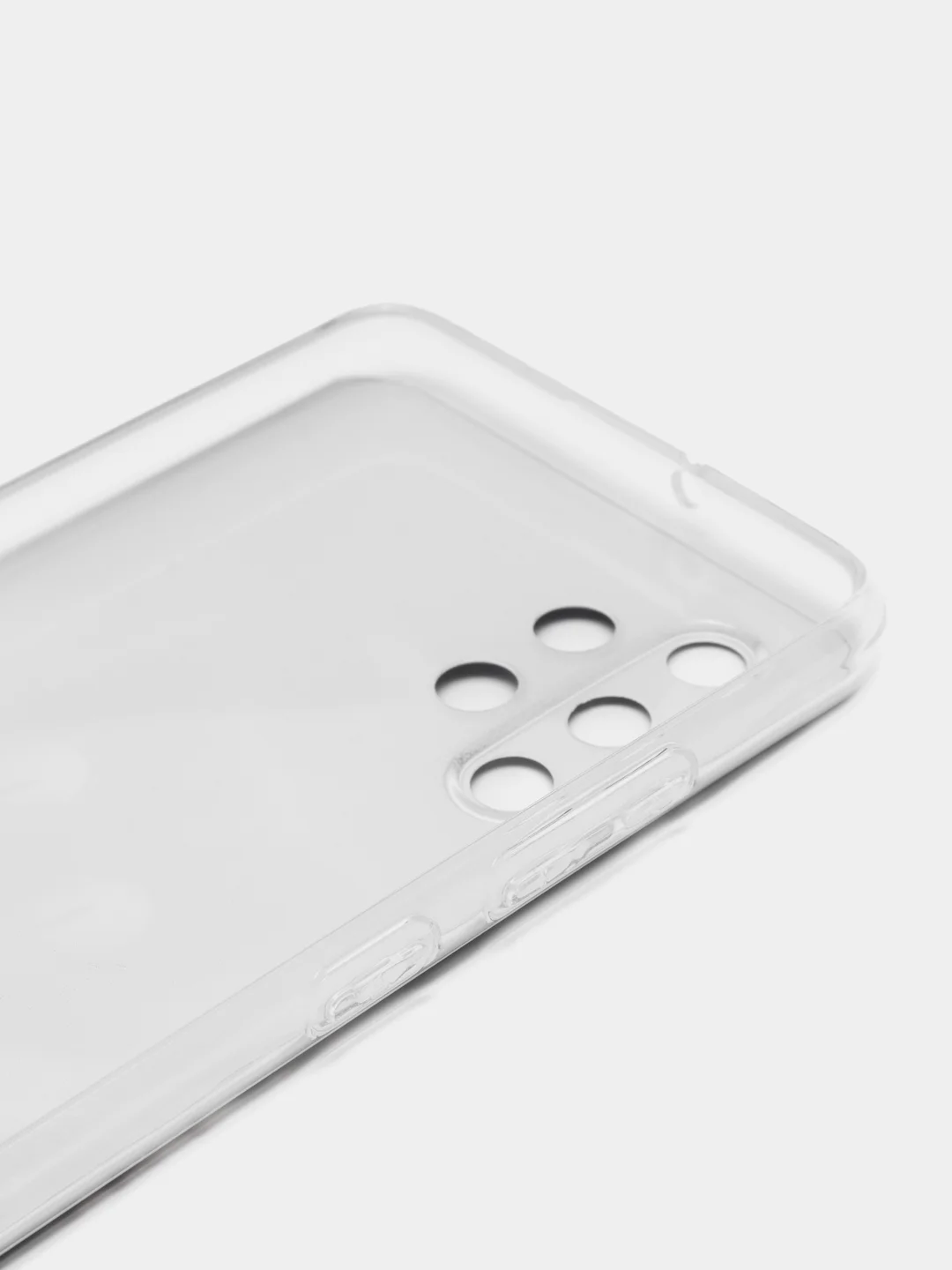 Индиго силиконовый чехол на Samsung Galaxy A32 / Самсунг А32 прозрачный с рисунком, защита камеры