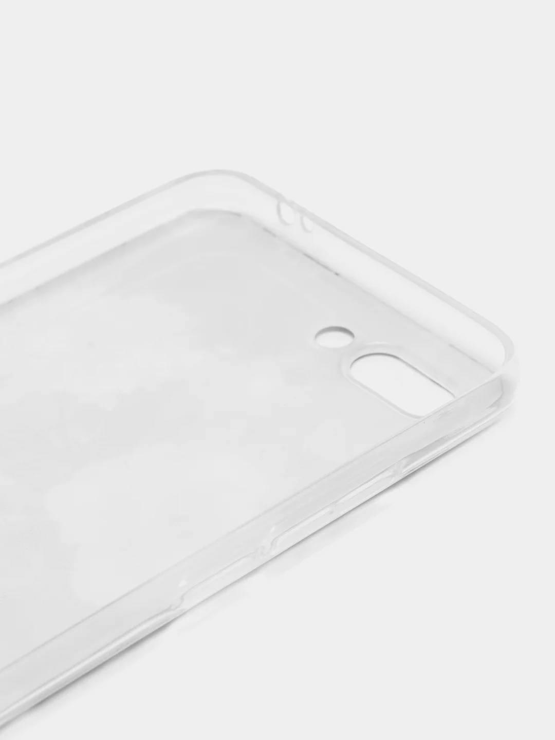 Кораллово-розовый силиконовый чехол на Honor 10 / Хонор 10 прозрачный, с рисунком, защита камеры