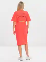 Кораллово-розовый платье женское, летнее