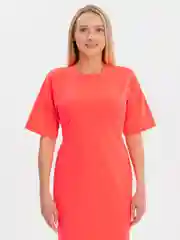 Кораллово-розовый платье женское, летнее