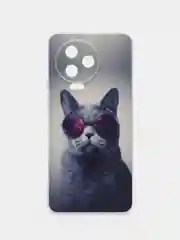 Синий меланж чехол на Infinix Note 12 Pro 4G/Note 12 2023 / Инфиникс Нот 12 2023 прозрачный, с рисунком