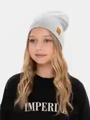 Серый шапка двойная