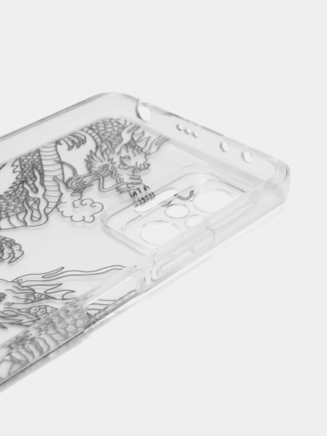 Пудровый чехол на Xiaomi Redmi Note 10 Pro / Сяоми Редми Нот 10 Про прозрачный, с рисунком