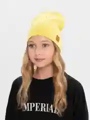 Желтый шапка двойная