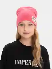 Вишнёвый шапка двойная
