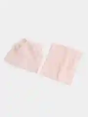 Бежевый меланж шапка со снудом