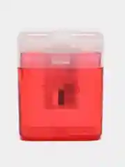 Точилка BRAUBERG "OfficeBox", с контейнером и крышкой, прямоугольная, в упаковке с подвесом