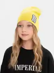 Желтый шапка