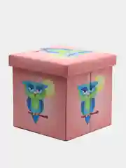 Конфетный пуф-ящик для хранения игрушек, складной