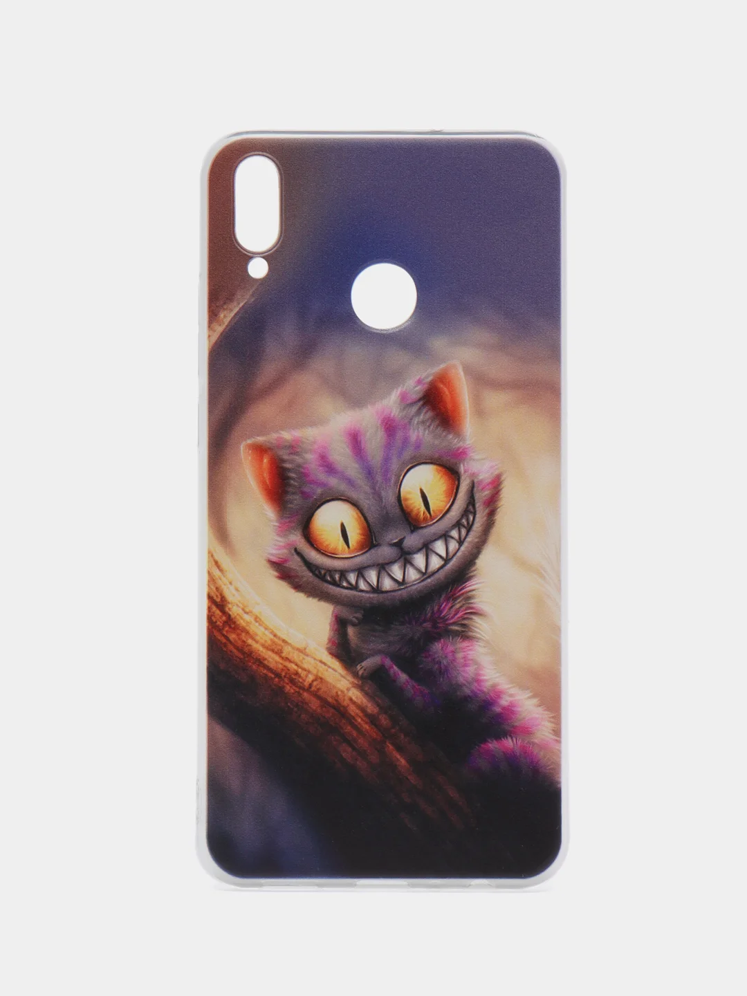 Индиго силиконовый чехол на Honor 8X / Хонор 8Х прозрачный, с рисунком, защита камеры