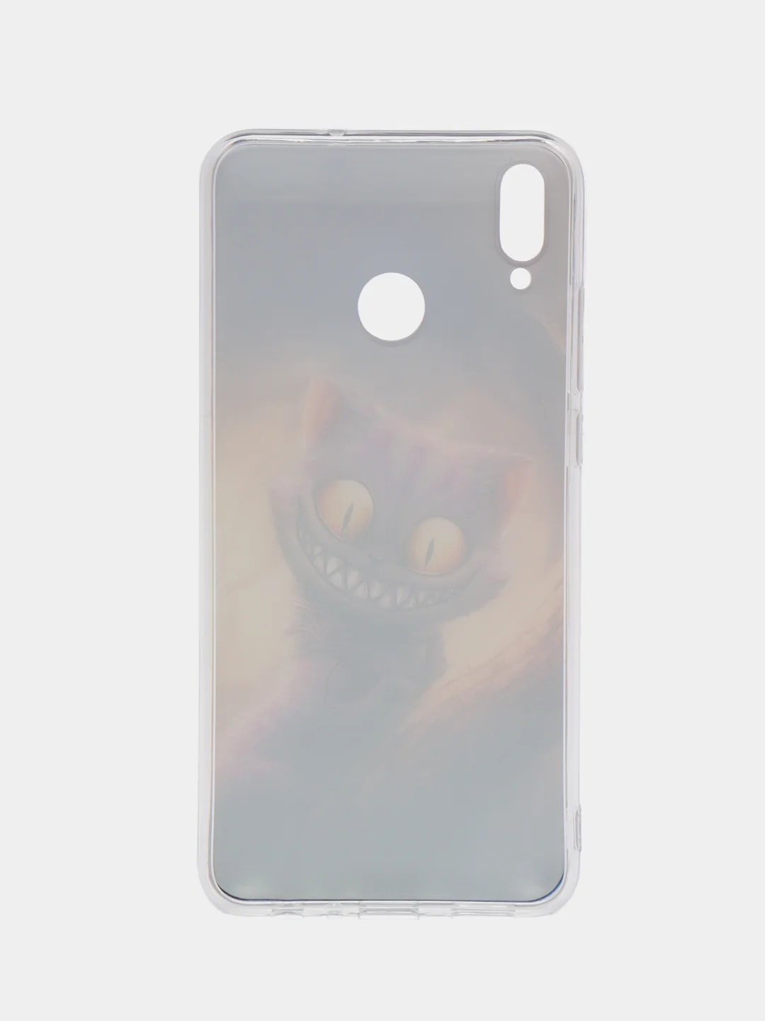 Индиго силиконовый чехол на Honor 8X / Хонор 8Х прозрачный, с рисунком, защита камеры