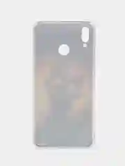 Индиго силиконовый чехол на Honor 8X / Хонор 8Х прозрачный, с рисунком, защита камеры