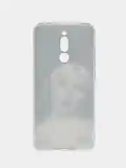 Бронзовый силиконовый чехол на Xiaomi Redmi 8 / Сяоми Редми 8 прозрачный, с рисунком, защита камеры