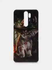Медный силиконовый чехол на Xiaomi Redmi Note 8 Pro / Сяоми Редми Нот 8 Про прозрачный с рисунком